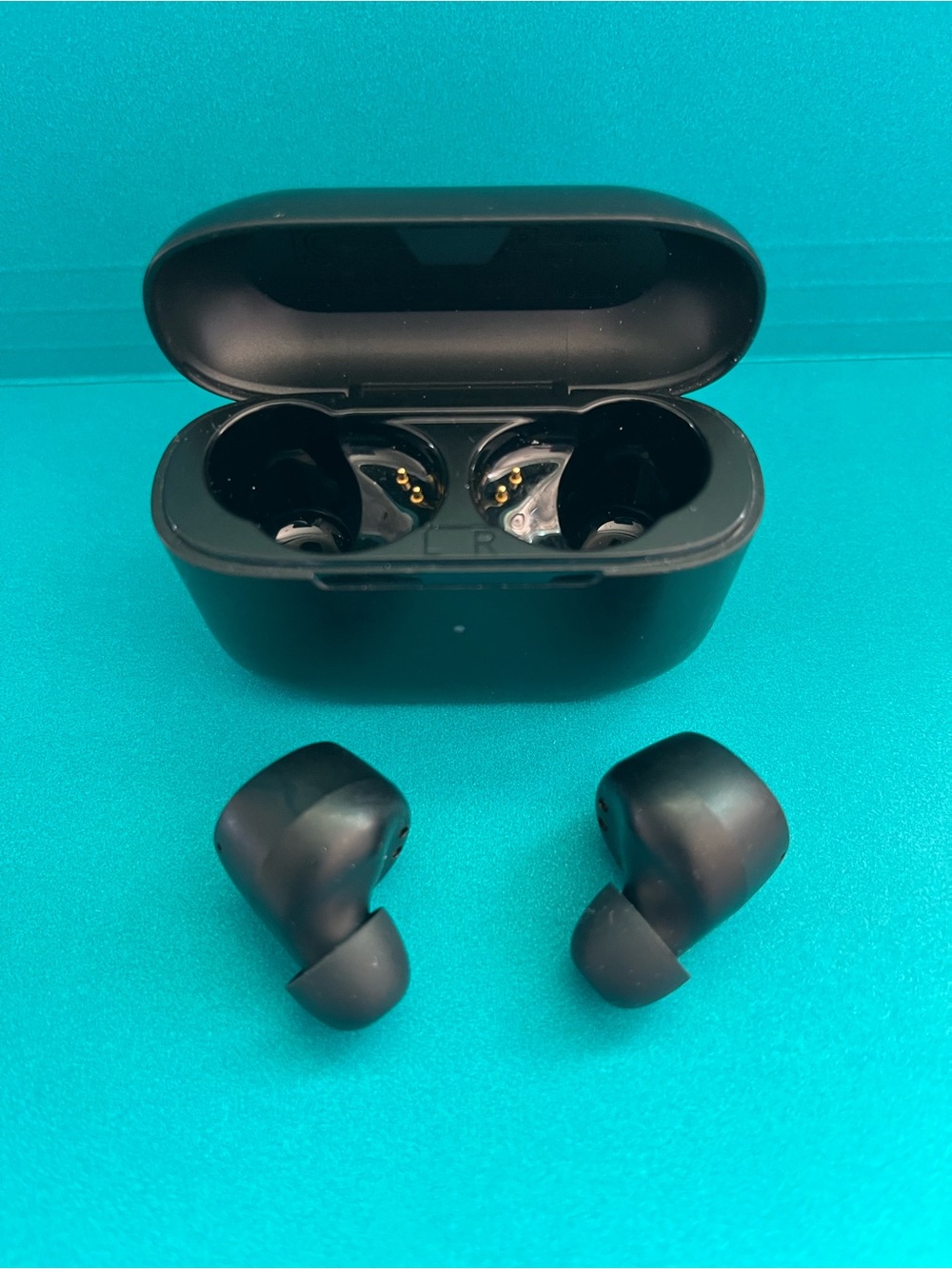 JLab Black Go Pop ANC True Wireless Earbuds Headphones w/ Charging Case - Picture 2 of 8
